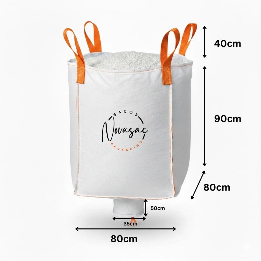 Big Bag Open Top Discharge Spout 80x80x90 Non-Laminated PP — image 2