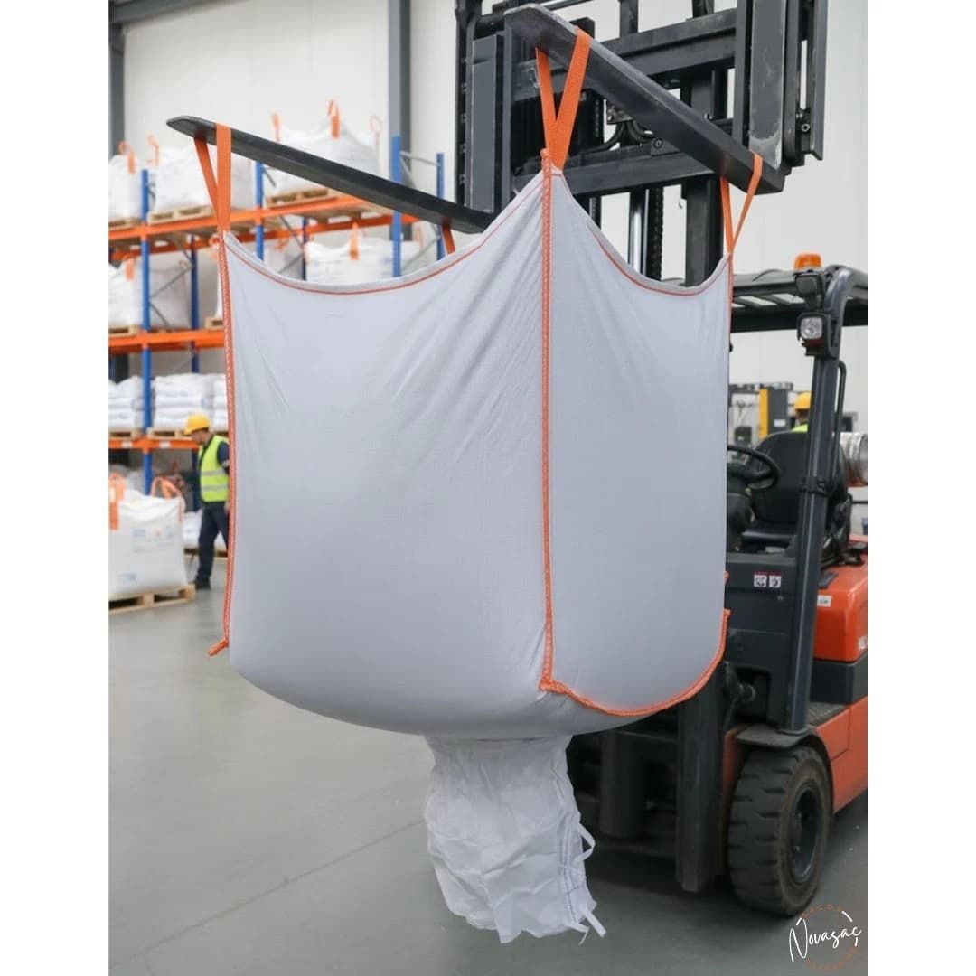 Big Bag Open Top Discharge Spout 80x80x90 Non-Laminated PP — image 3