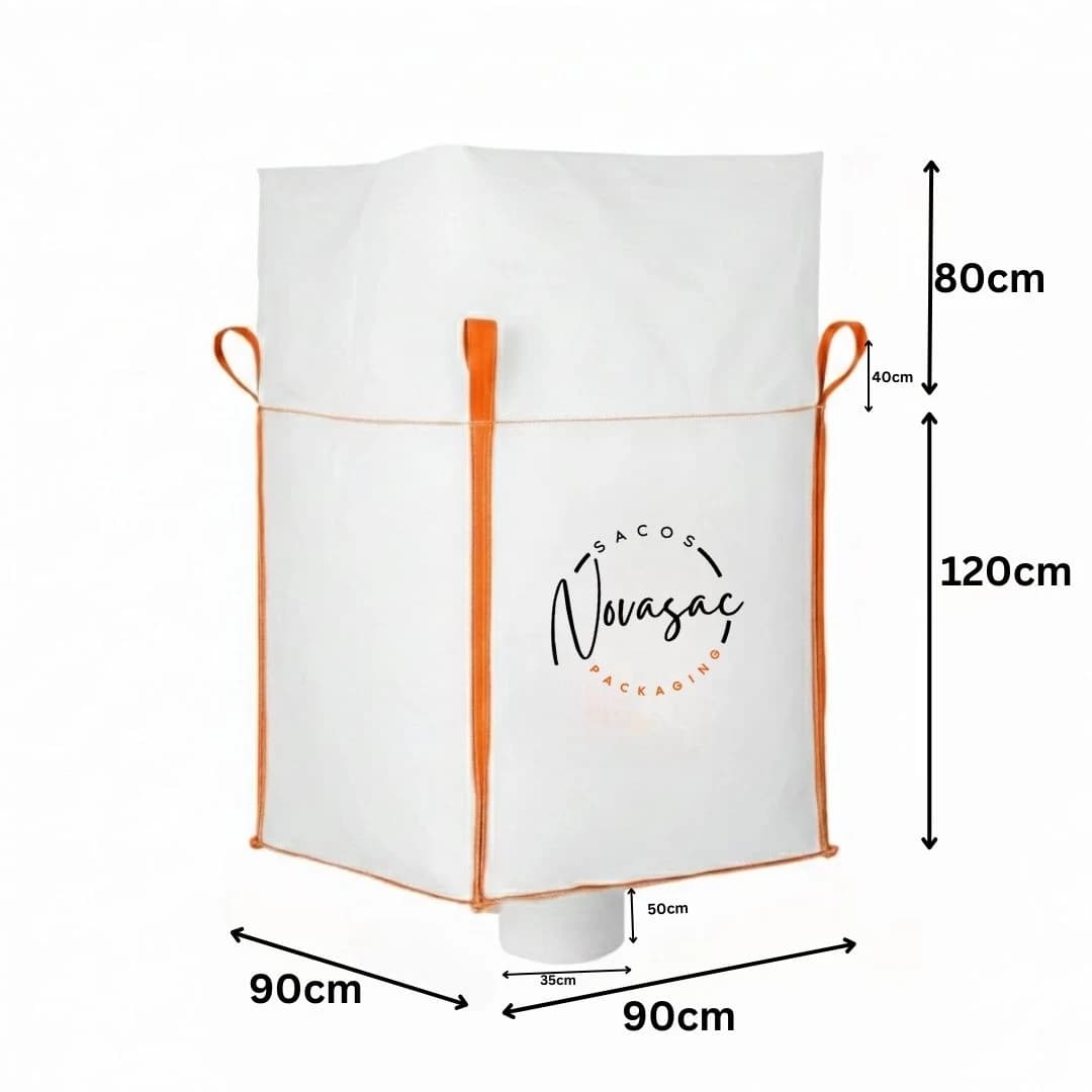 Big Bag Skirt Discharge Spout 90x90x120 Non-Laminated PP — image 2