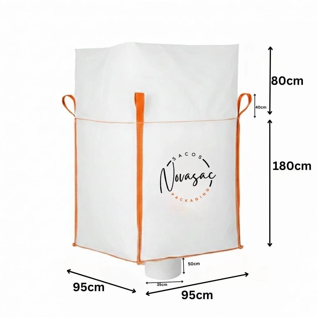 Big Bag Skirt Discharge Spout 95x95x180 Non-Laminated PP — image 2