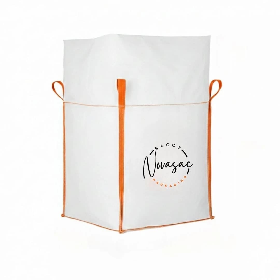 Big Bag Skirt Flat Base 90x90x100 Non-Laminated PP — image 1