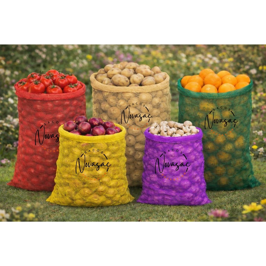 Leno Small Bag 53x82cm Open top with Drawstring Non Laminated PP — image 1