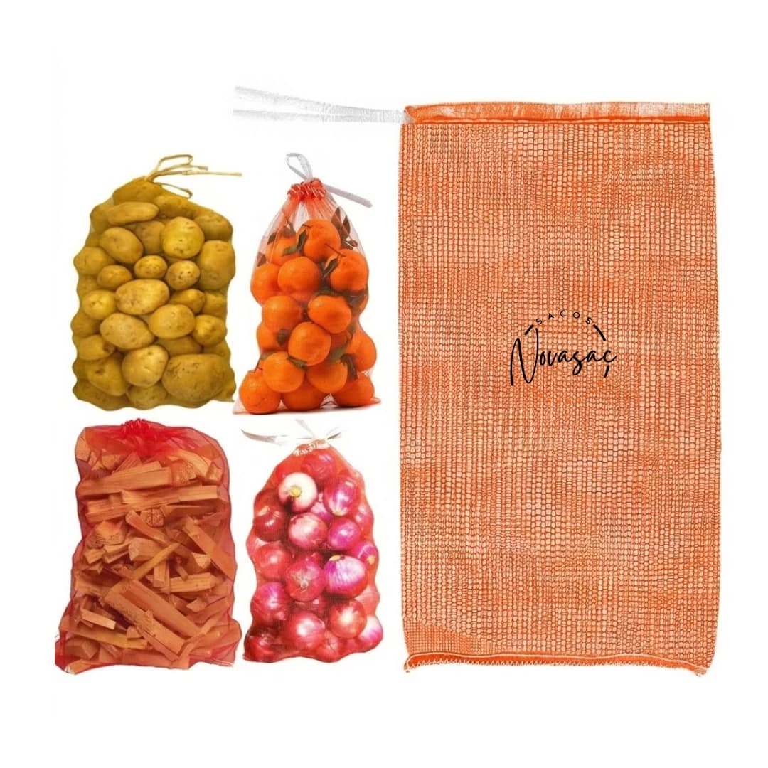 Leno Small Bag 53x82cm Open top with Drawstring Non Laminated PP — image 3